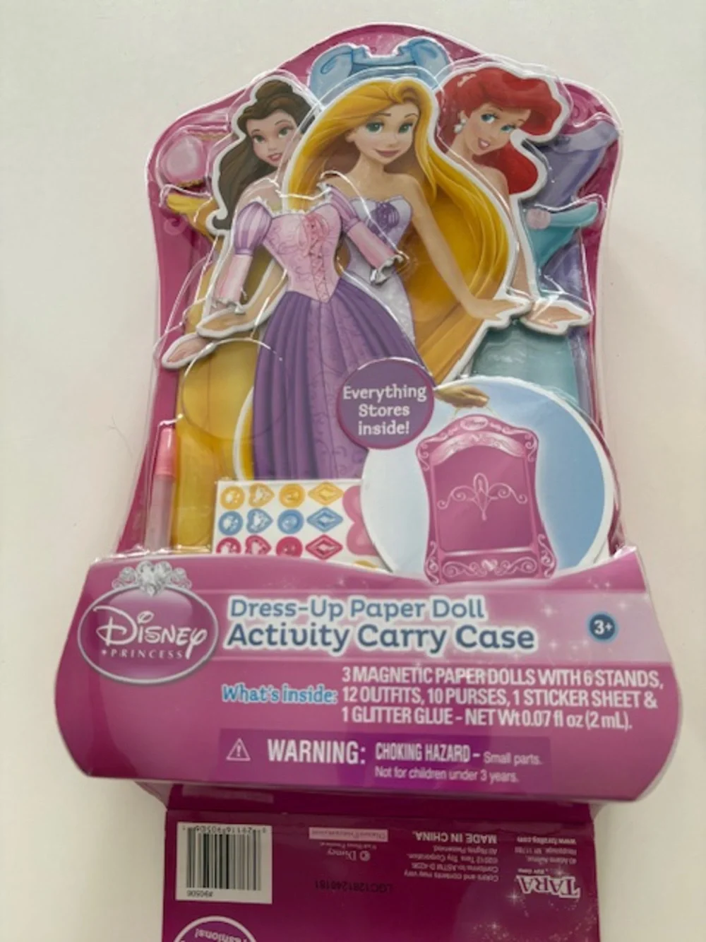 NWT Dress-Up Paper Doll Activity Carry Case Disney Princess Craft Kit brand new